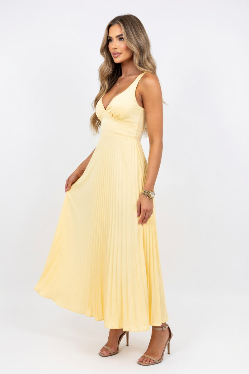 Satin Halter Mini Dress — side view