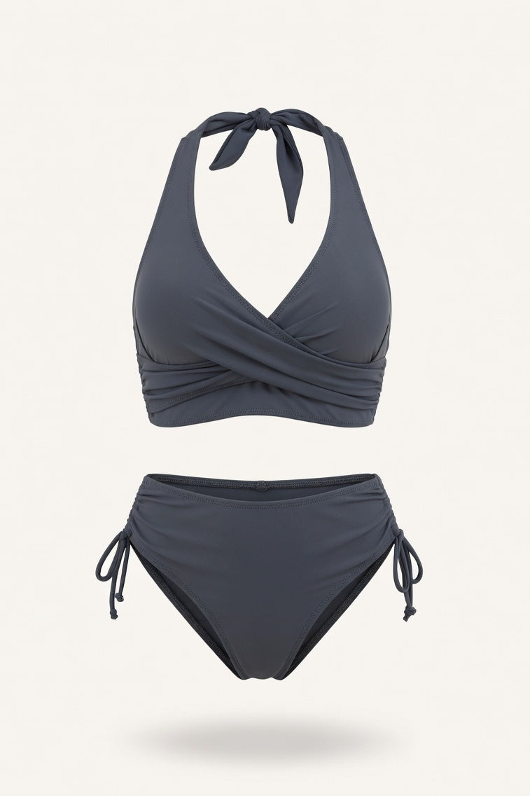 Twist Strap Bikini — Black