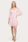 Off-Shoulder Lace Cami Dress