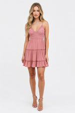 Lace Halter Dress — front view