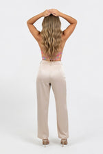 Chain Strap Halter Top — back view