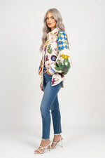 Graffiti Print Shirt — side view