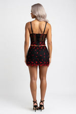 Embroidered Lace Bralette Top — back view