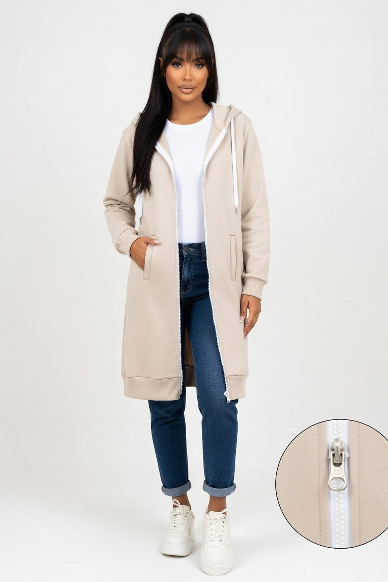 Oversized Pocket Sweatshirt — Apricot