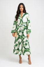 Tie-Waist Shirt Dress — front view
