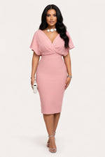 Strapless V-Neck Dress — front view