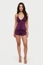 Halter Cut-Out Vest — front view