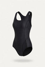 Shark Skin Texture Swimsuit — front view