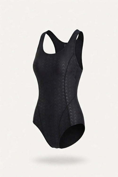 Shark Skin Texture Swimsuit — front view