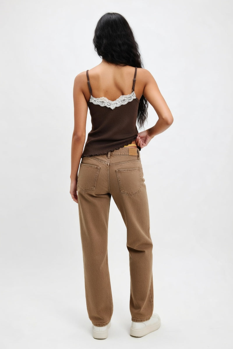 Lace Trim Camisole — back view