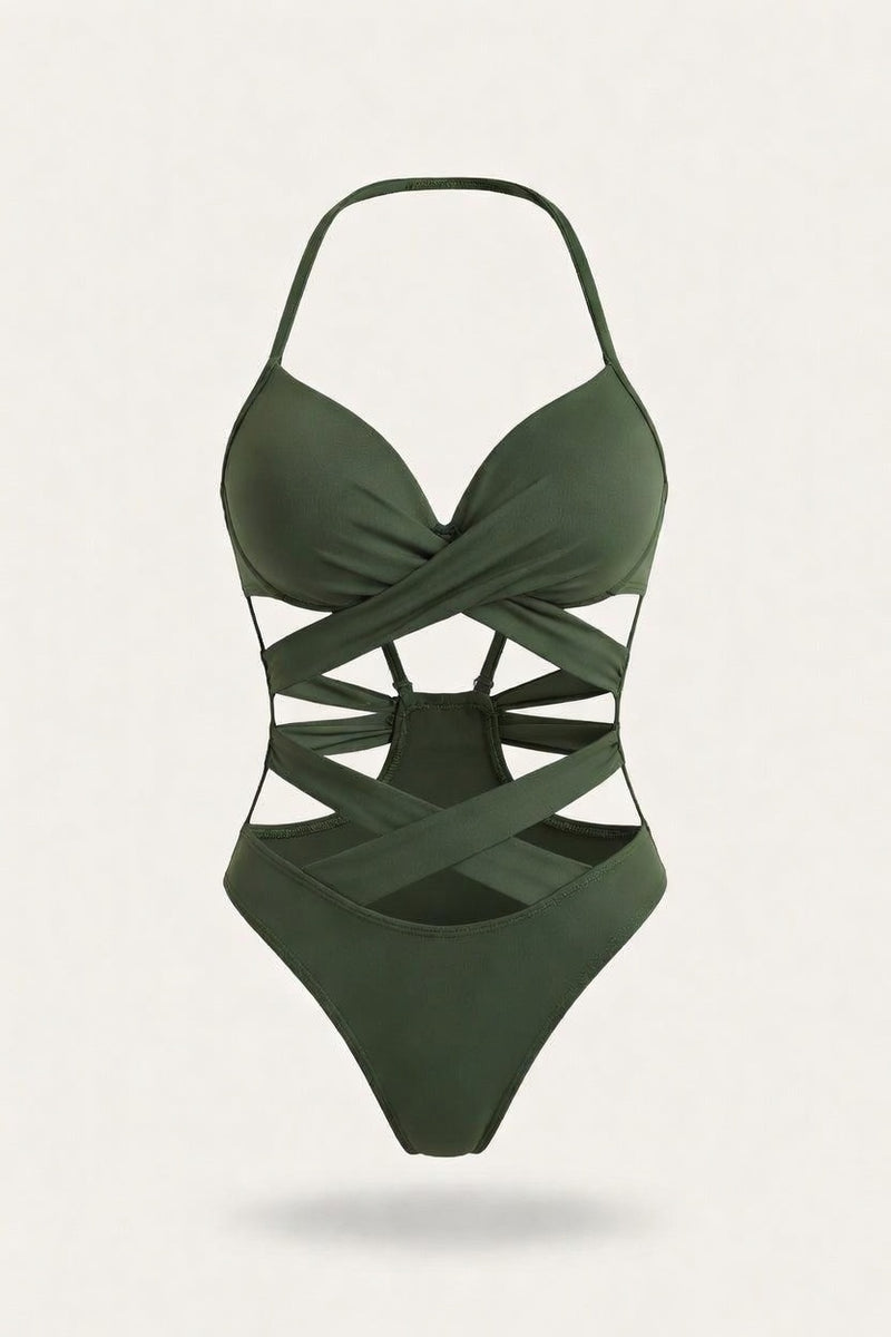 High Waist Cut-Out Bikini — front view
