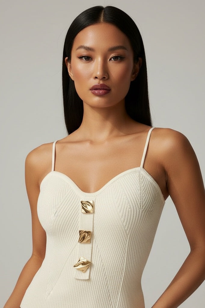 Knit Bandeau Open-Back Camisole — One size (collection concerns priority delivery) — Front
