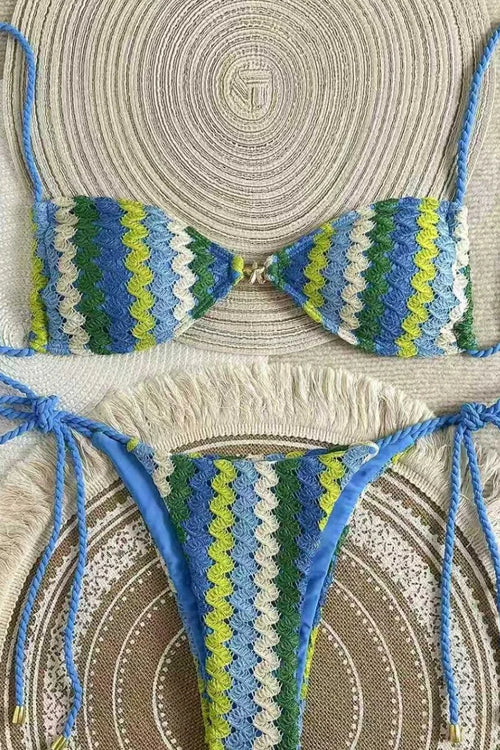 Supplier reference — 2026 new European and American Amazon bikini wavy 