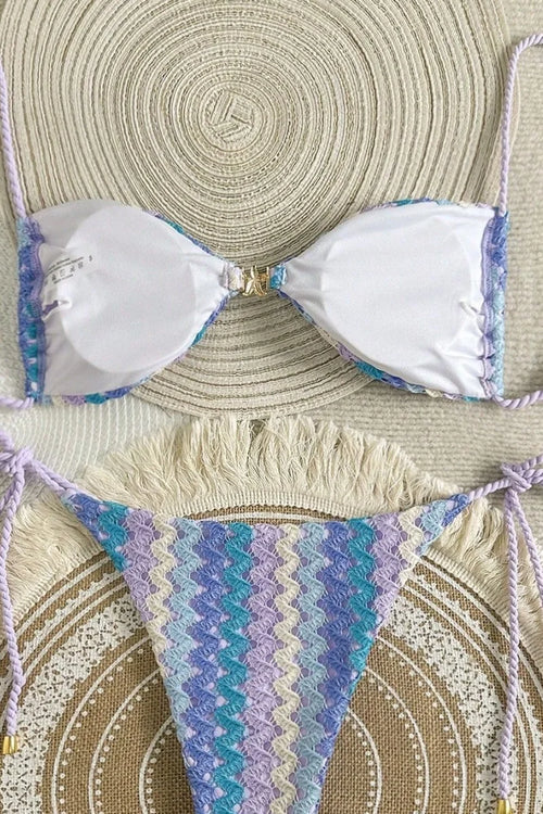 Supplier reference — 2026 new European and American Amazon bikini wavy 