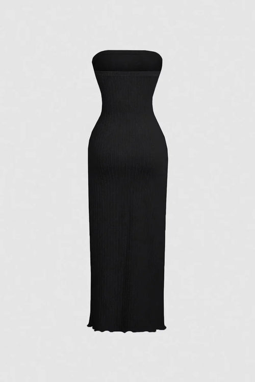 Supplier reference — Elegant 3D floral embellished wrap high slit maxi 