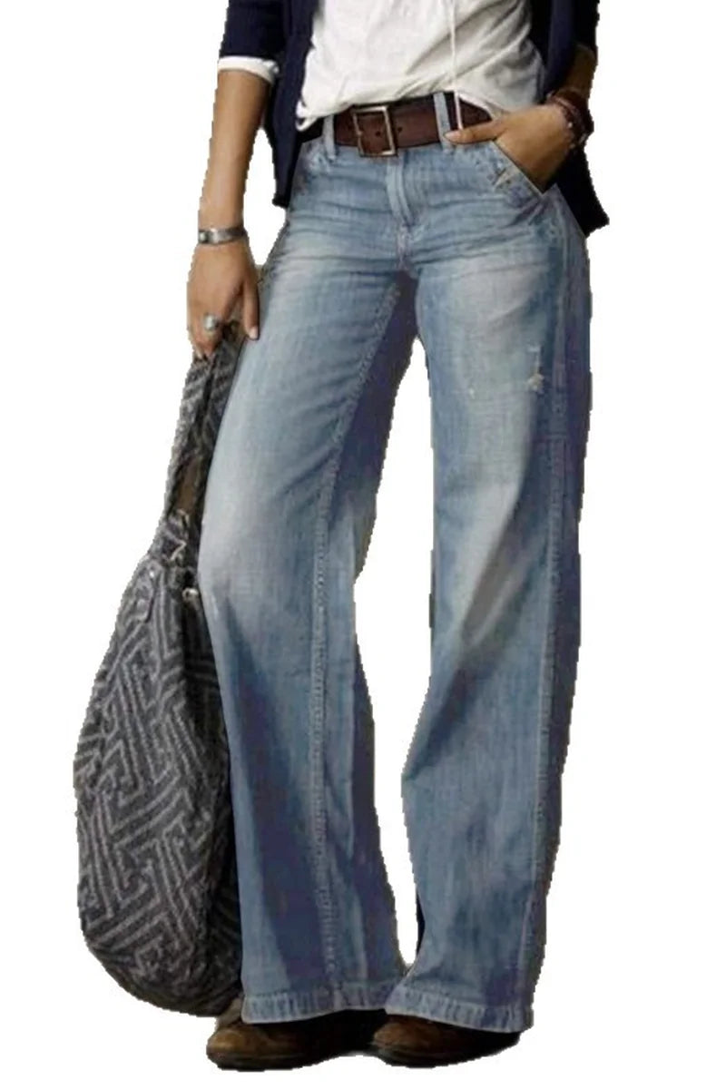 Supplier reference — European and American retro fashion casual straigh