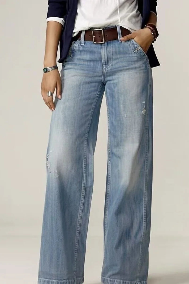 Supplier reference — European and American retro fashion casual straigh