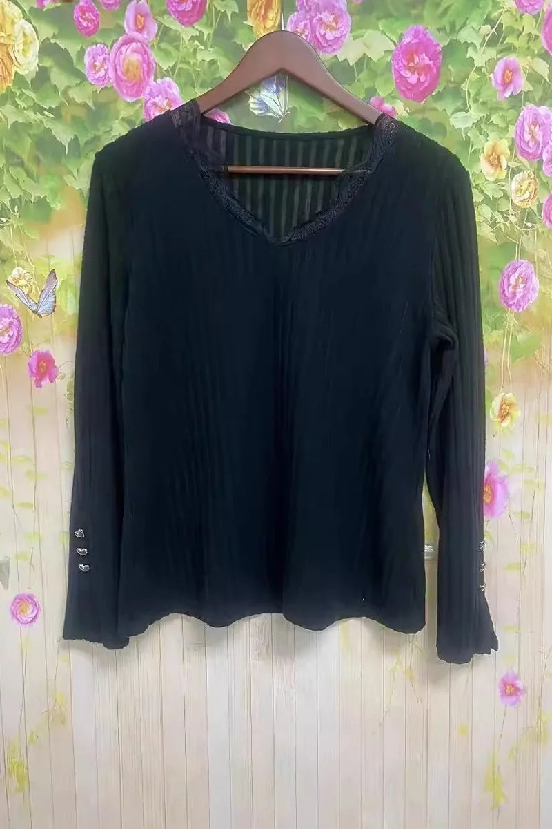 Supplier reference — Cross-border Amazon 2024 new autumn women's tops V