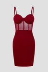Backless Halter Mini Dress