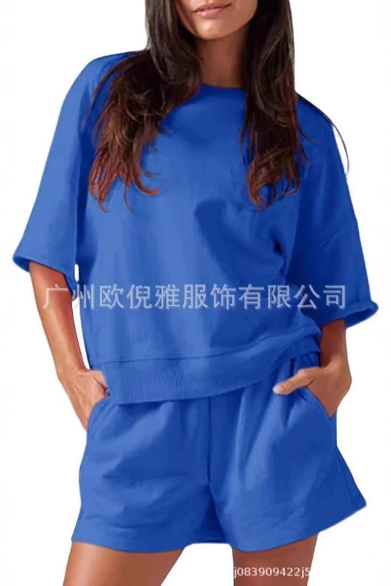 Supplier reference — 2025 Amazon hot cross-border women's solid color r