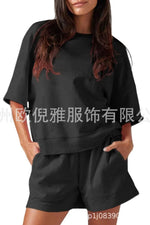 Supplier reference — 2025 Amazon hot cross-border women's solid color r