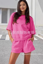 Supplier reference — 2025 Amazon hot cross-border women's solid color r