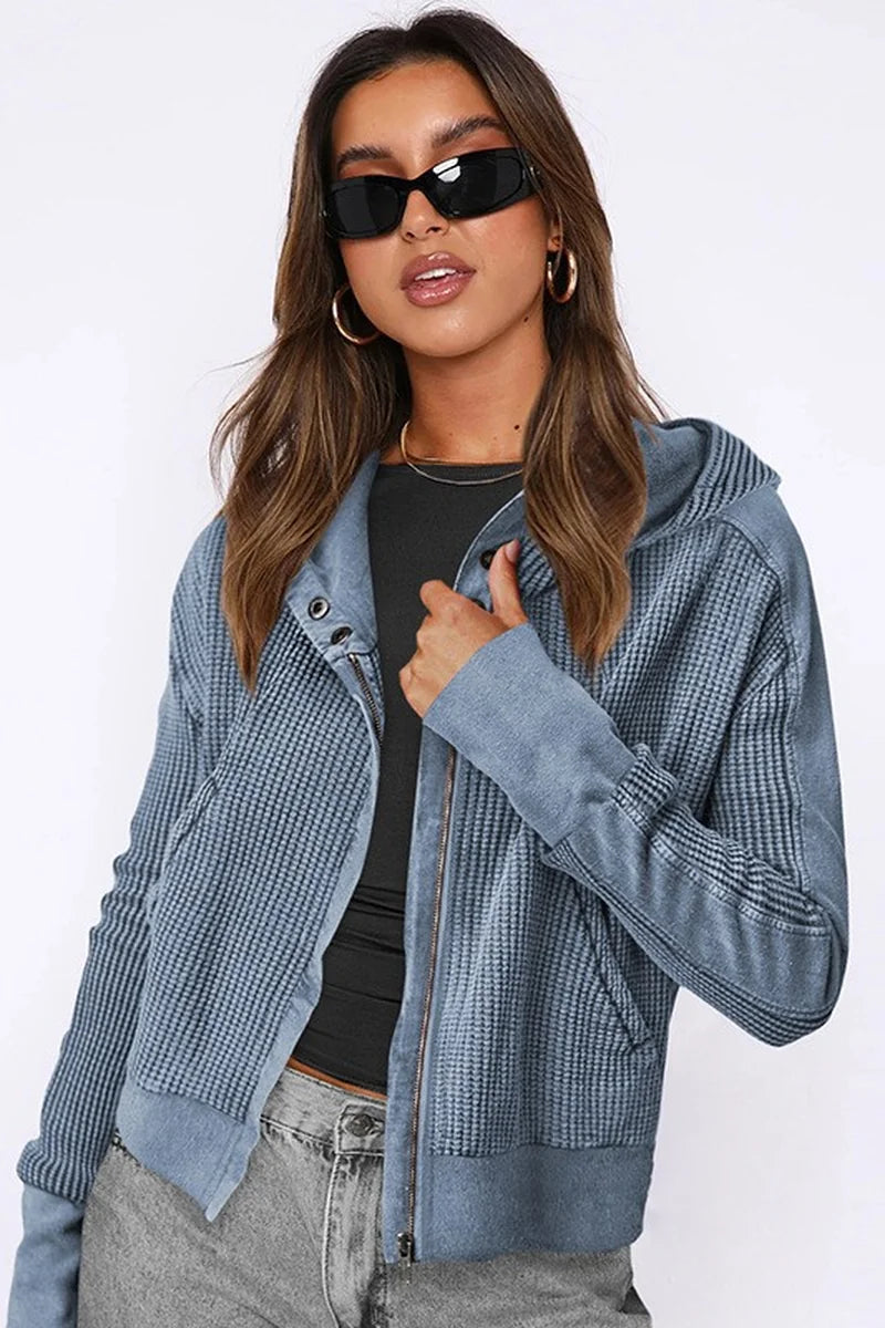 Supplier reference — Amazon jacket splicing sweatshirt European and Ame