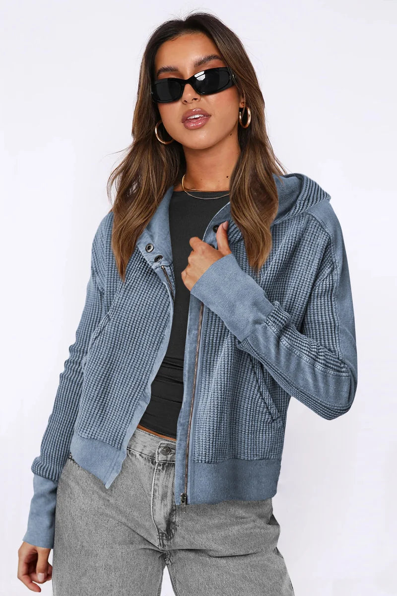 Supplier reference — Amazon jacket splicing sweatshirt European and Ame