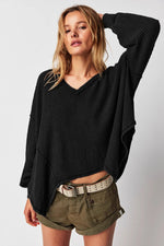 Supplier reference — Amazon v-neck trendy brand casual waffle off-shoul